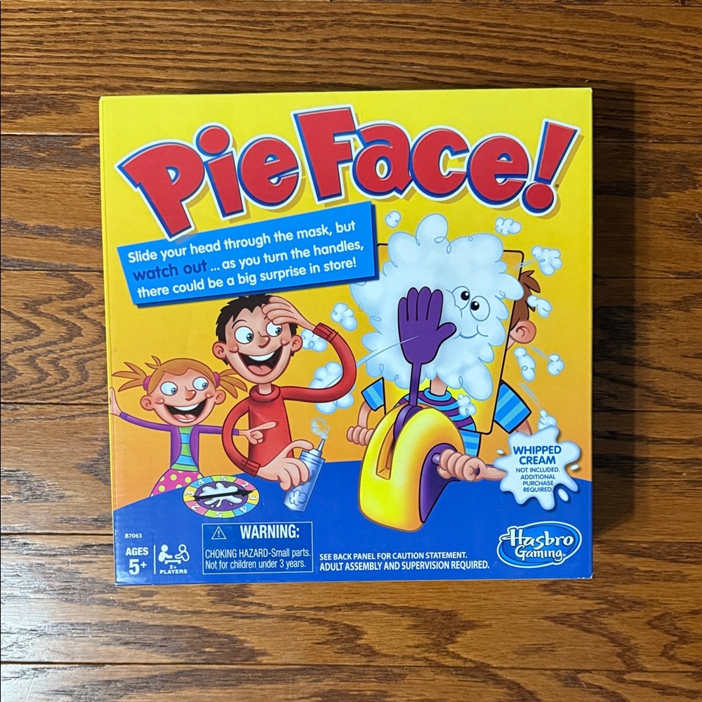 Hasbro Pie Face Game - Red, Yellow, Blue